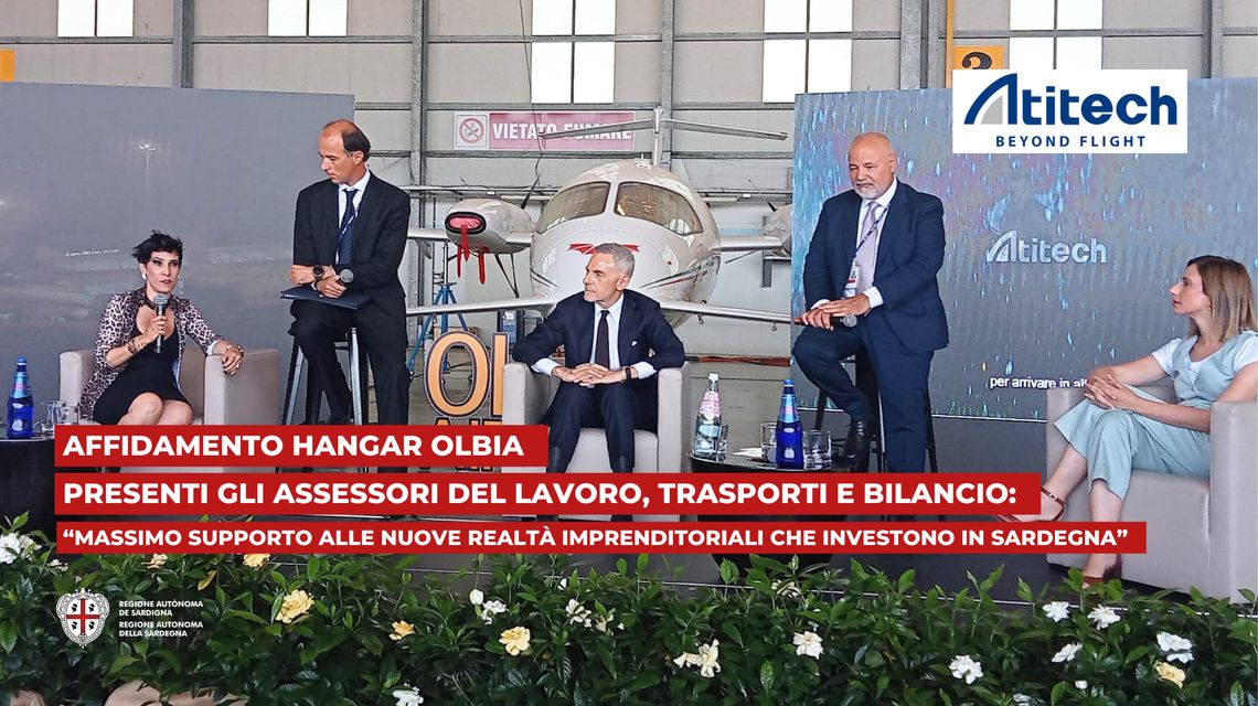 Lavoro: affidamento hangar Olbia, presenti gli assessori del Lavoro, Trasporti e Bilancio