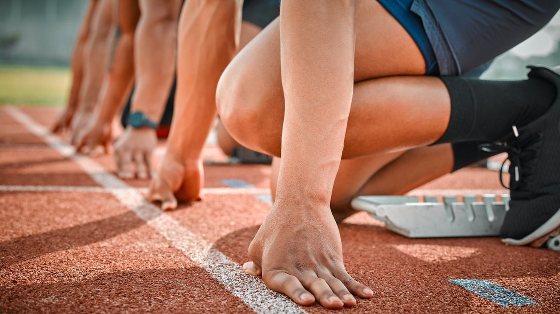 Atleti ai blocchi di partenza