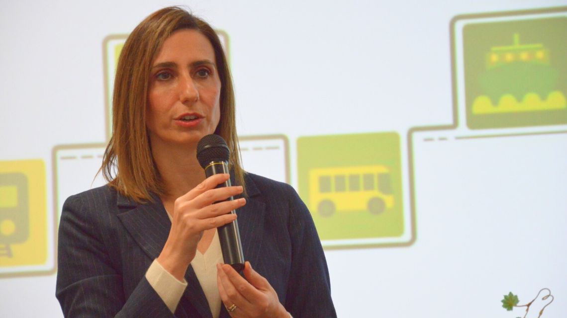 L'assessora dei Trasporti, Barbara Manca