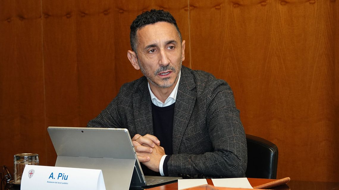 L'assessore dei Lavori Pubblici, Antonio Piu