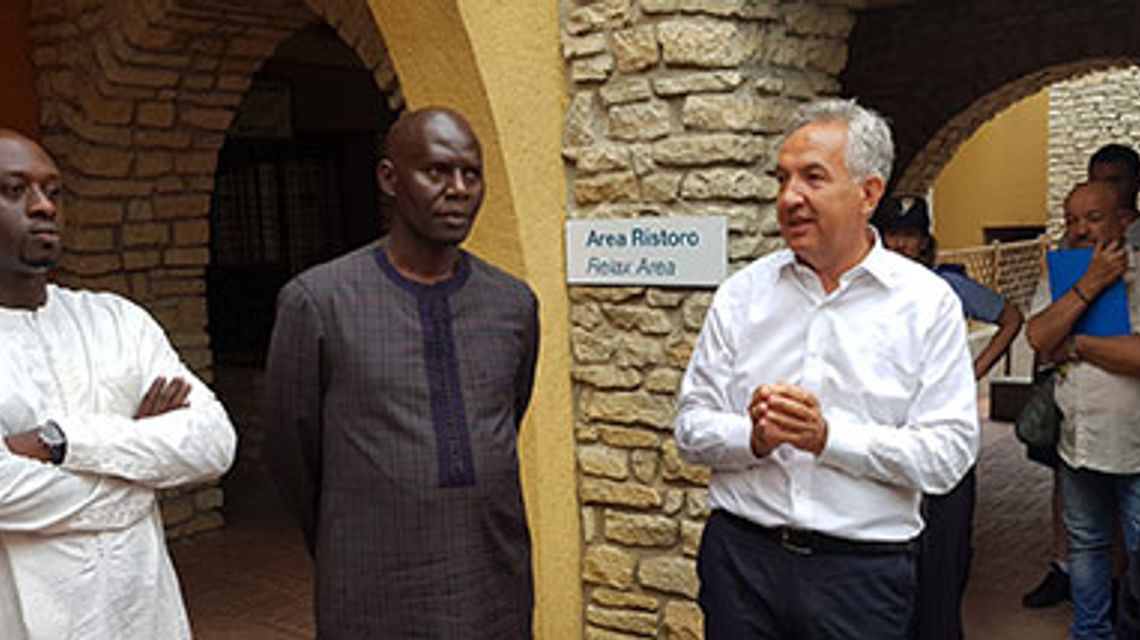 Mogoro. Spanu con il sindaco della città senegalese di Pikine