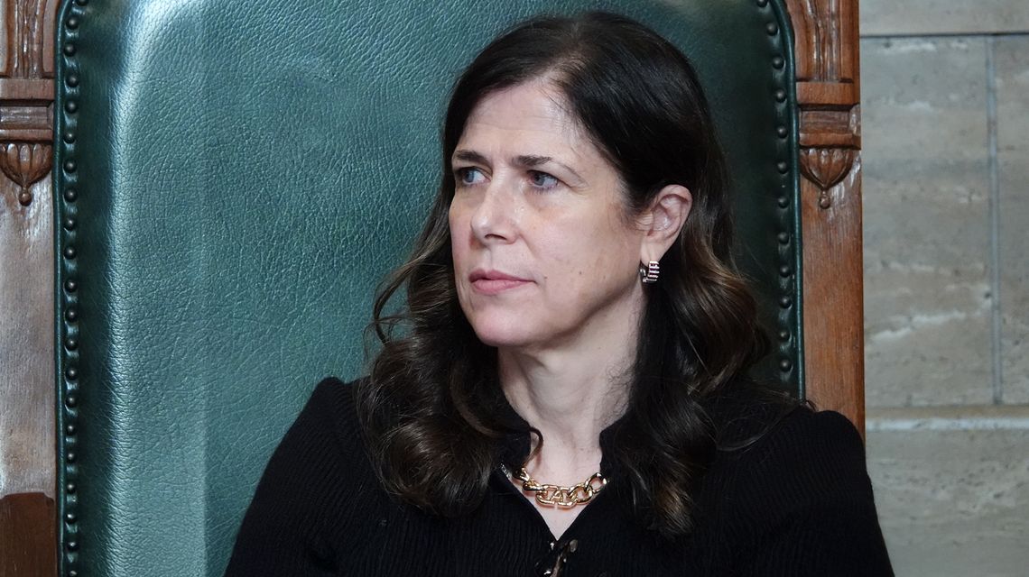 La Presidente della Regione Autonoma della Sardegna, Alessandra Todde