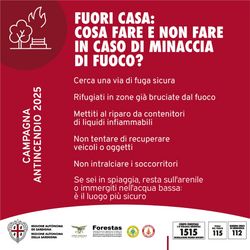Fuori casa, cosa fare e non fare in caso di minaccia di fuoco