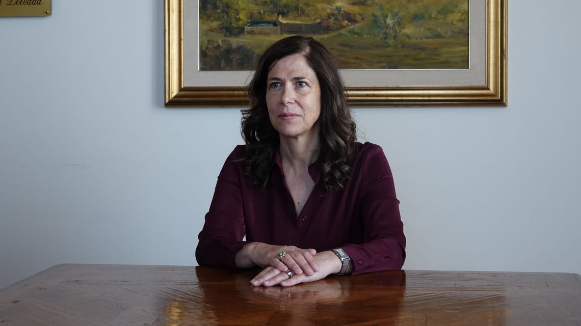 La presidente della Regione Autonoma della Sardegna, Alessandra Todde