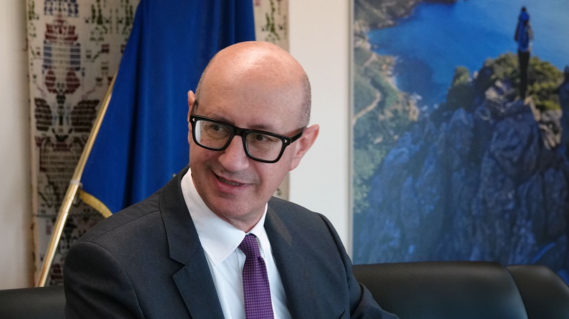 L'assessore del Turismo, Artigianato e Commercio, Franco Cuccureddu