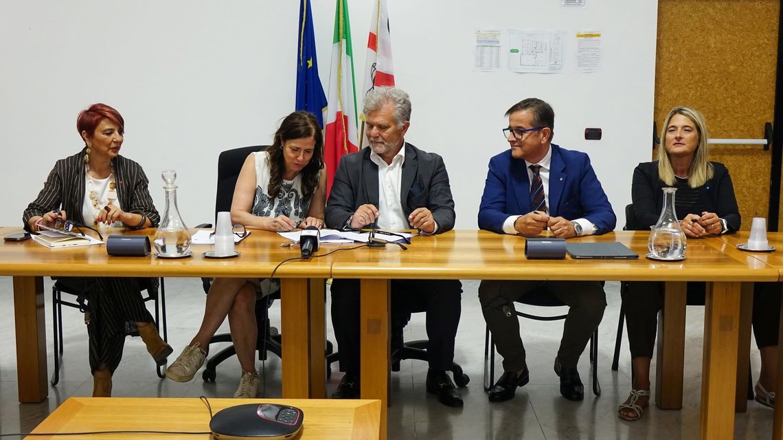 Firma protocollo sulla sanità, presenti presidente Todde, assessore Bartolazzi e Sindacati confederali