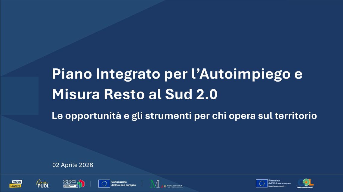 Piano Integrato Autoimpiego