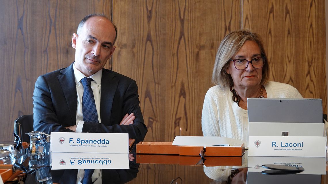 Assessora Rosanna Laconi e assessore Francesco Spanedda