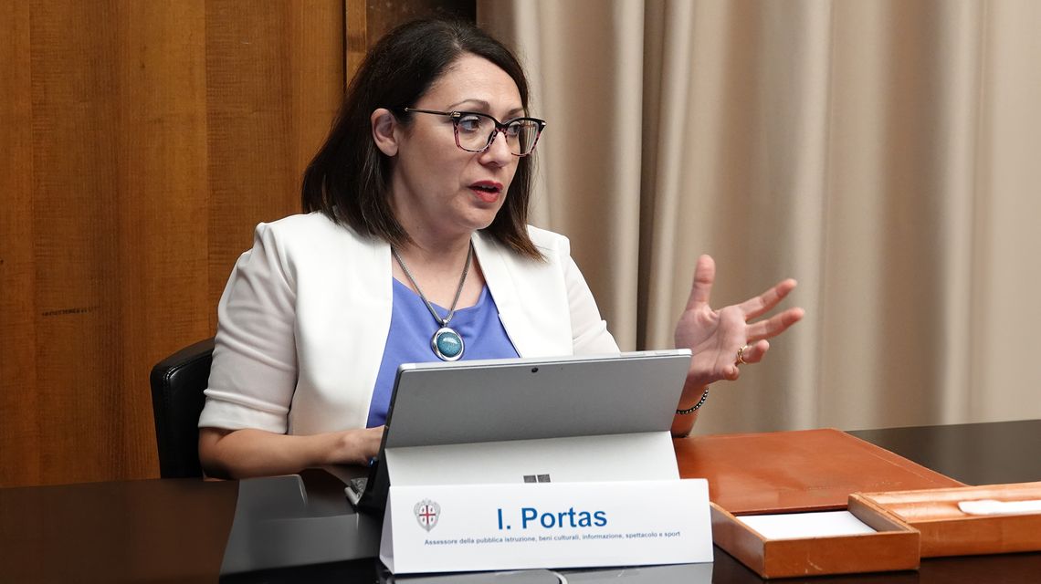 L'assessora della Pubblica istruzione, beni culturali, informazione, spettacolo e sport, Ilaria Portas