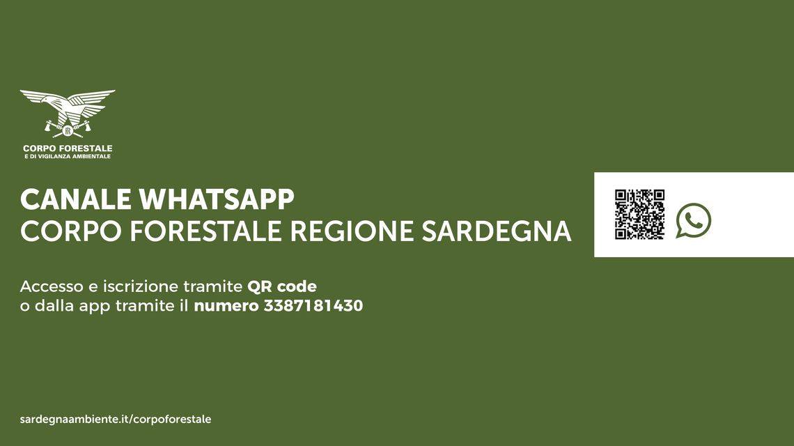 Canale WhatsApp del Corpo forestale 