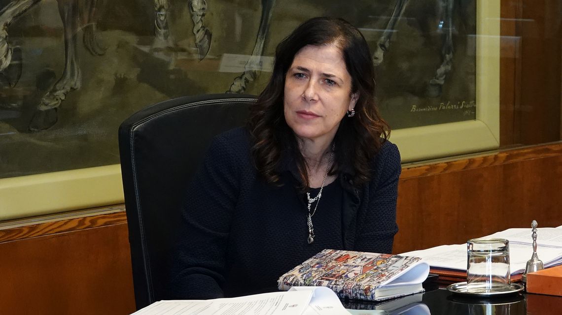 La presidente della Regione Autonoma della Sardegna, Alessandra Todde