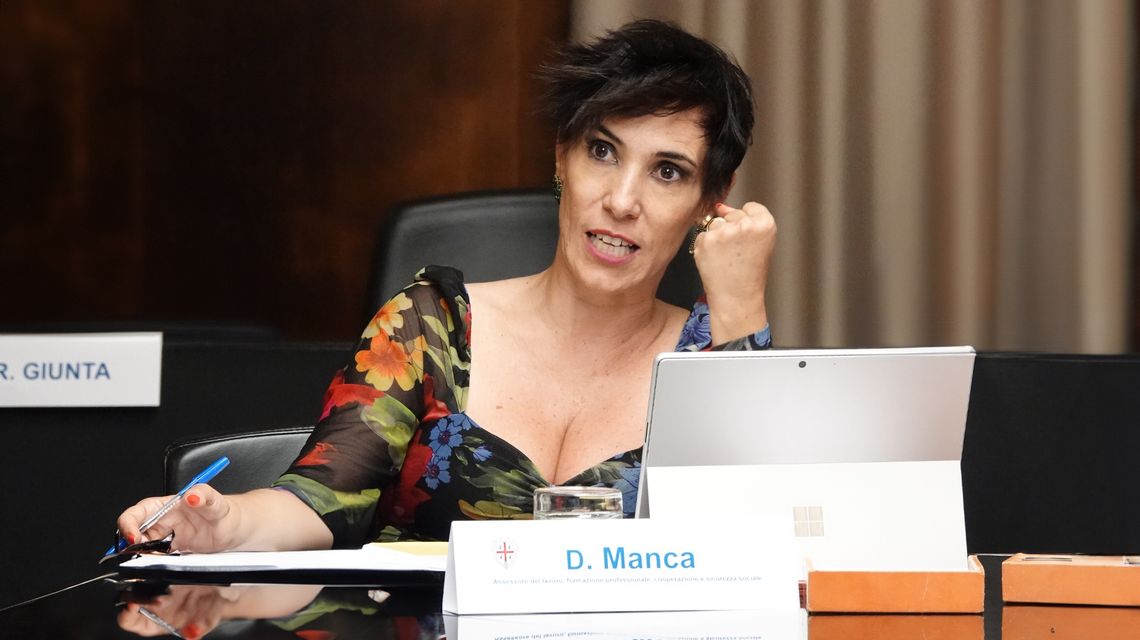 L'assessora del Lavoro, Desirè Manca