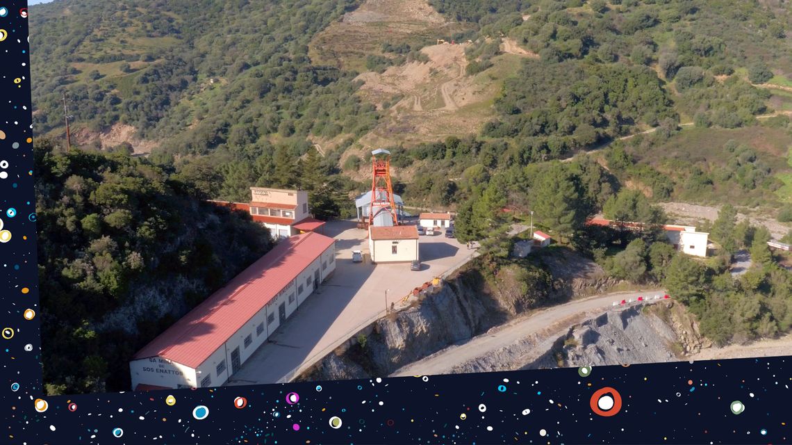 Panoramica della miniera di Sos Enattos