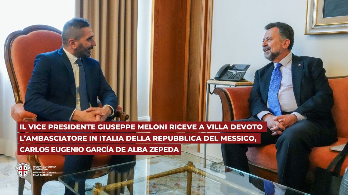 Messico: il vice presidente Meloni riceve l'ambasciatore Zepeda