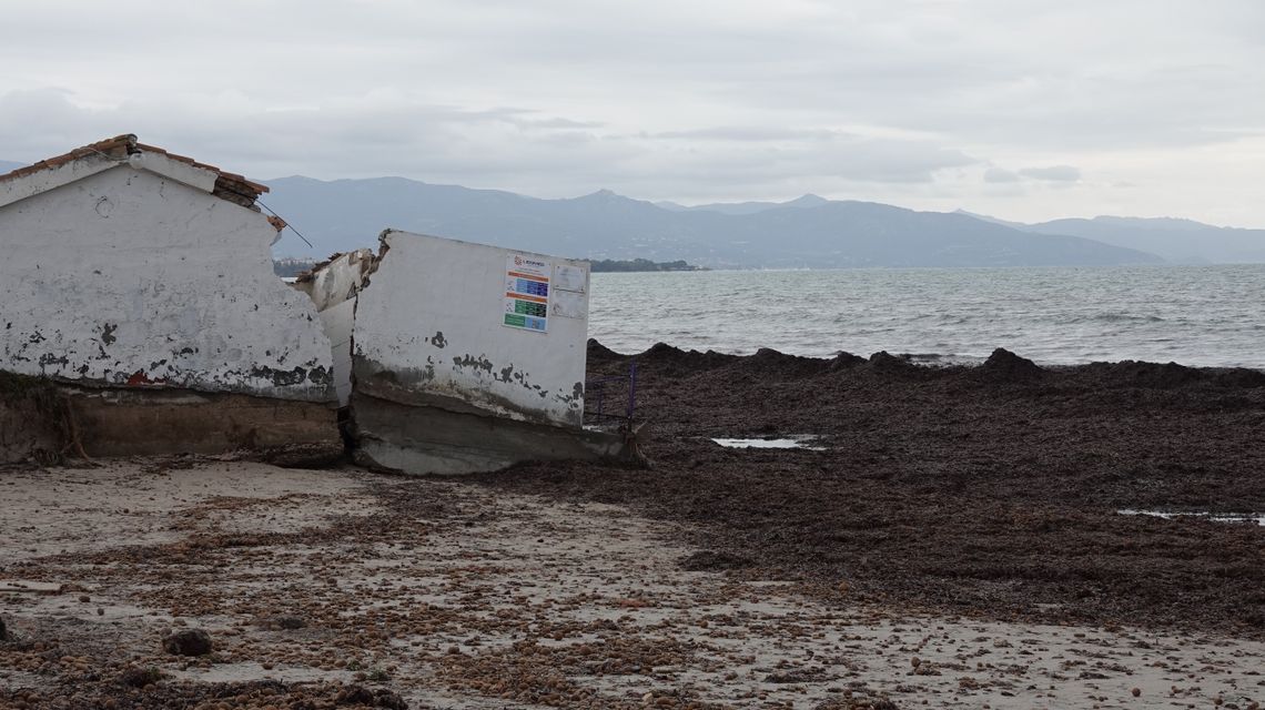 Tavolo verde per il ciclone Harry