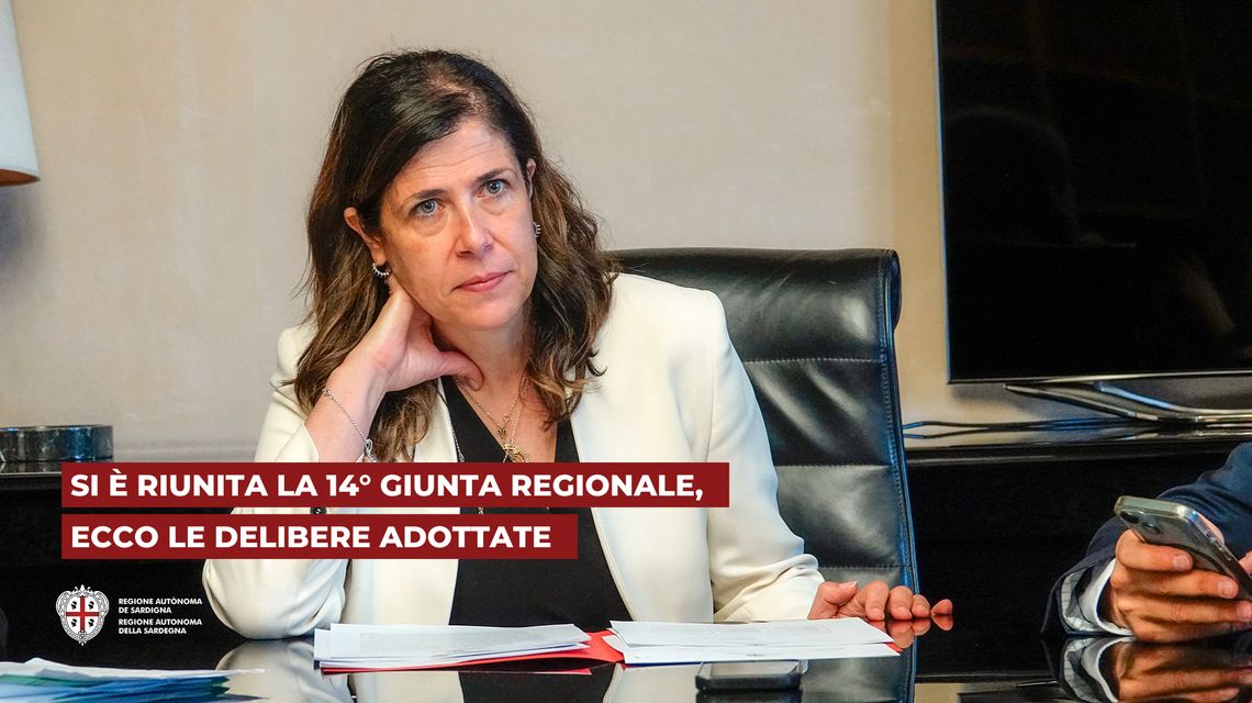 14ª Giunta regionale: le delibere adottate 