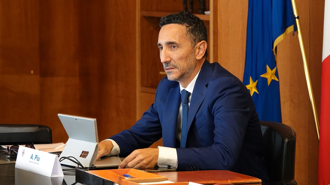 L'assessore dei Lavori Pubblici, Antonio Piu