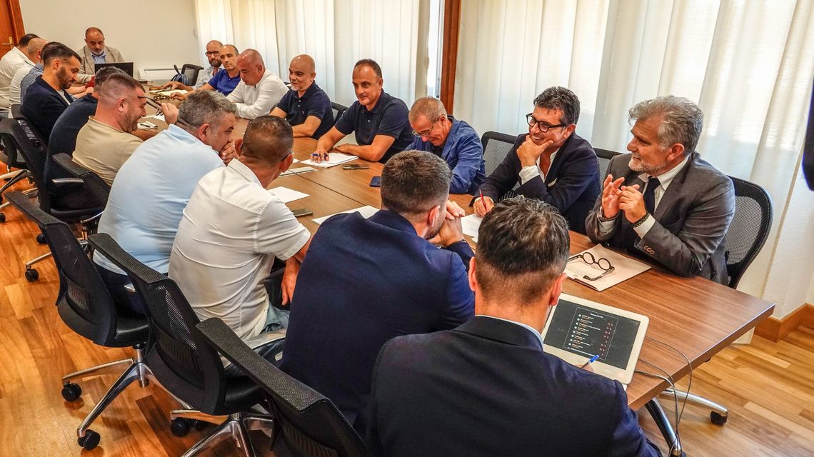 Gli assessori dell'Igiene e Sanità e dell'Assistenza Sociale, Armando Bartolazzi e dell'Agricoltura e Riforma agro-pastorale, Gian Franco Satta